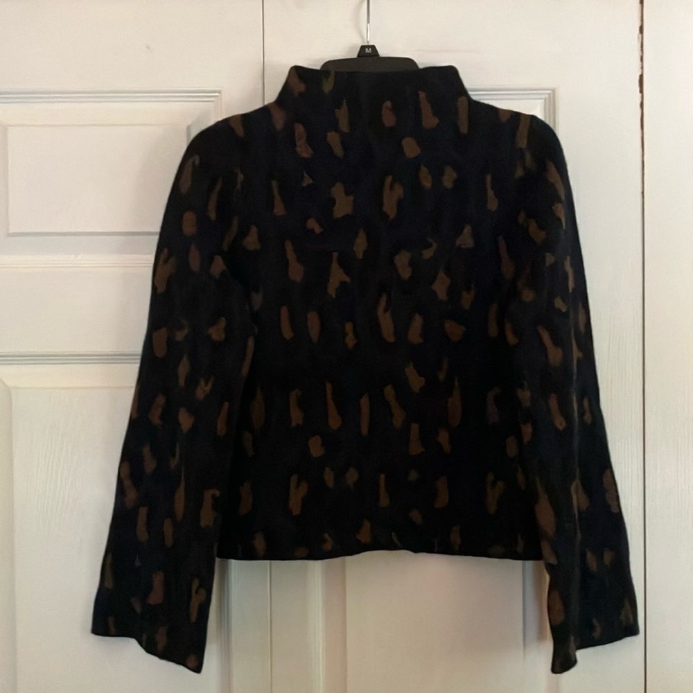 Leopard Print Turtleneck Sweater